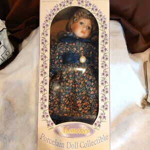 Vintage 1999 Collectible Memories Porcelain Doll 16"